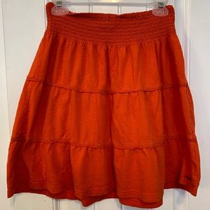 orange skirt